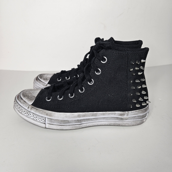 Converse Chuck 70 Studded Sneaker Distressed Size 8 - Picture 9 of 12